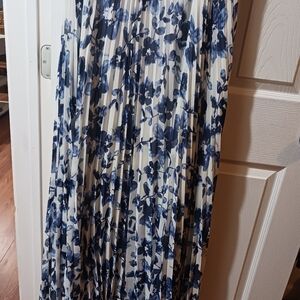 Eliza J blue and white floral long dress